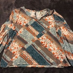 Floral Print Long Sleeve Top